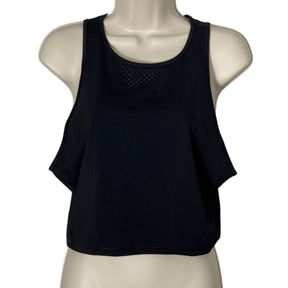 Athleta Accelerate Crop Tank in Black Size L Athletic Athleisure - Picture 3 of 8